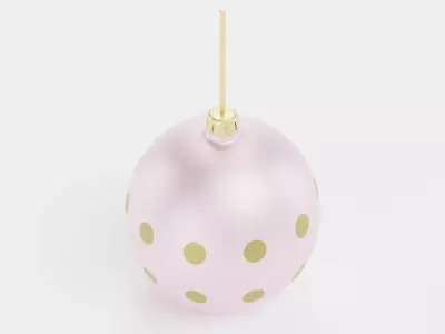 Christmas Ball Ornament V2 Low-poly 3D model