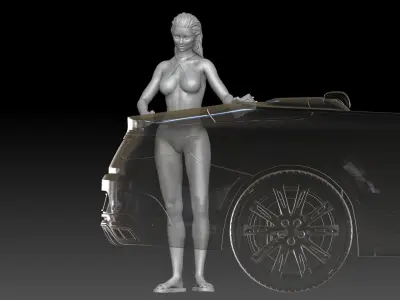 car wash girl 2025 1 3D print model