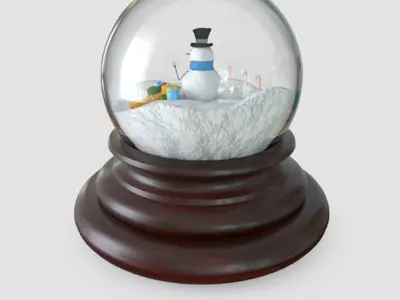 Glass Snow Globes 3D model