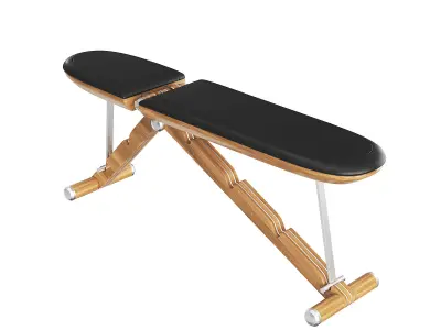 PENT luxury fitness equipment Bench Black 3D model