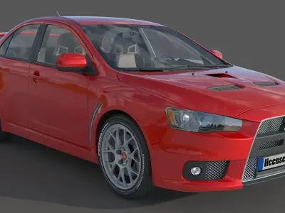 Mitsubishi Lancer Evo X 3D model
