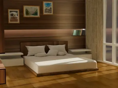 Bedroom Interior 3D Model 3D model