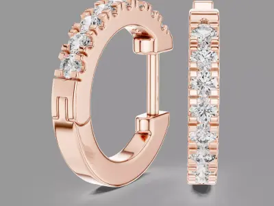  Diamond Hoops 3D print model