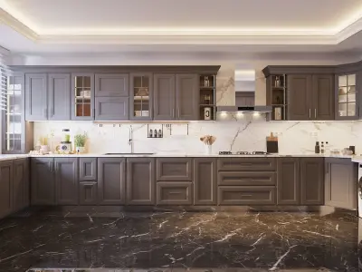 New Classic Kitchen  3D model