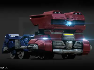 Transformers One Optimus Prime Cybertron Vehicle Form 3D model