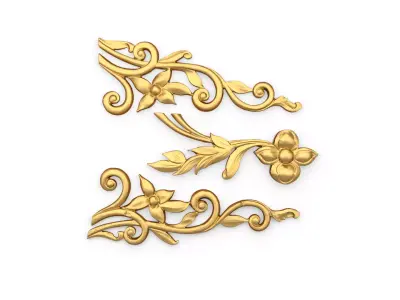 Classic decor ornament 131 3D model