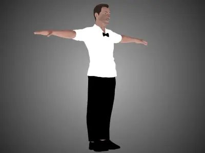 Boxing Referee  Low-poly 3D model