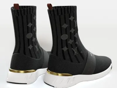 AFTERGAME SNEAKER BOOT louis vuitton 3D model