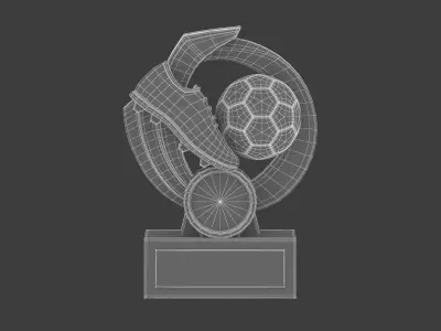 Football Trophy 3D model