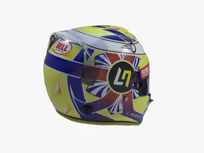 Norris helmet 2019 Low-poly 3D model