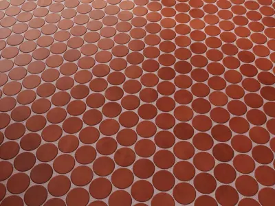 Tile Makoto Matte Ceramic Circle - Set 25  Texture