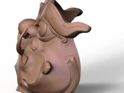 Mask-Yak Thai Art Pattern for 3D Print 3D print model