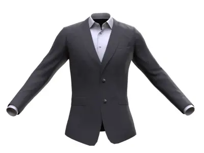 Business Jacket 34 - All MH Bodies - UE5 Skeletons - Rigged Low-poly 3D model