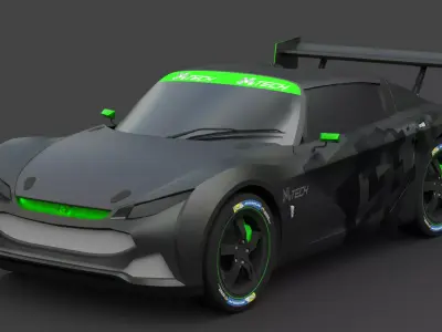 2018 Paris S62 3D Model High-Quality Luxury Car Game-Ready Low-poly 3D model