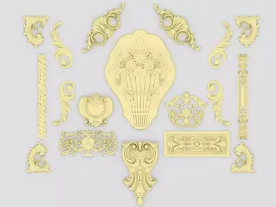 Ornamental Kitbash 3D print model