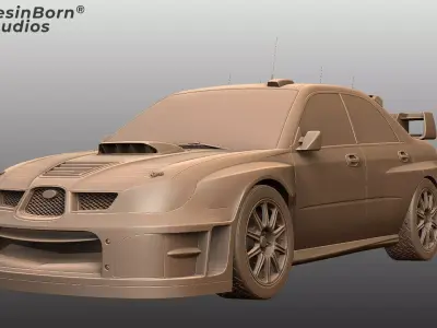 Subaru Impreza WRX STI High-Performance Rally Sport Sedan 3D print model
