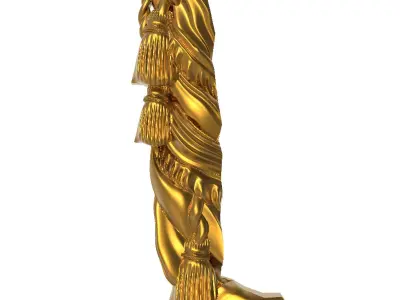 Carved Picture Frame 3D model 5