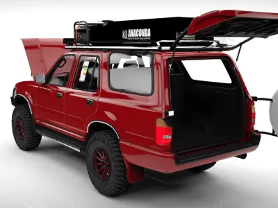 TOYOTA 4RUNNER 1989 ARB 4X4  Low-poly 3D model