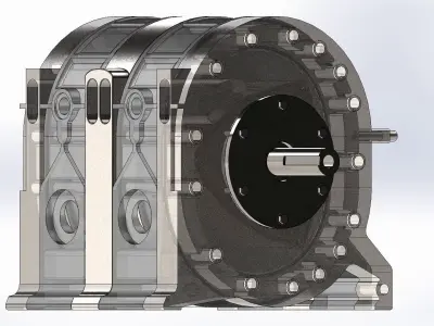 Wankel Engine by Solidworks 3D model