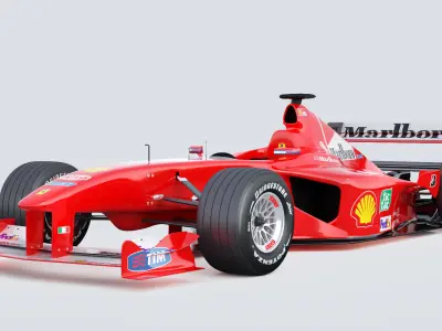 F1 Ferrari F2000 3D model