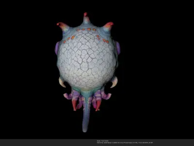 Eyeball Monster Creature - Stylized 3D Model - AI Low-poly 3D model