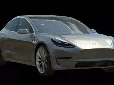 Tesla model 3 car 3D model