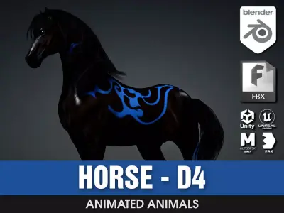 Horse-D4 3D model