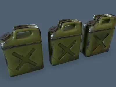 Gas can Common Enviroment Assets Low-poly 3D model