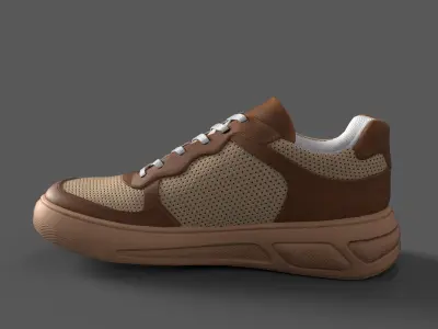 ASOS DESIGN Dixon skater sneakers Low-poly 3D model