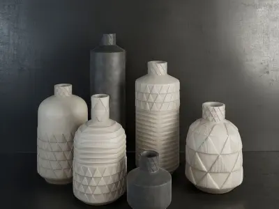 pattern vases 3D model