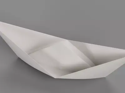 Paper Boat V1 Low-poly 3D model