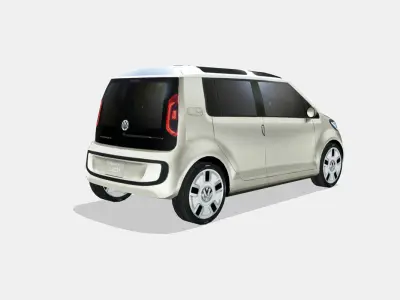 Volkswagen Space Up Blue Concept 2007 Low-poly 3D model