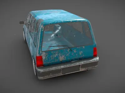 TICO car Low-poly 3D model