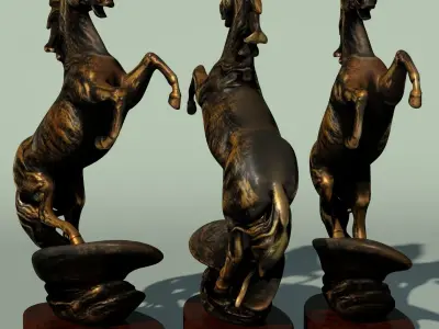 Horse Statuette 2A 3D model