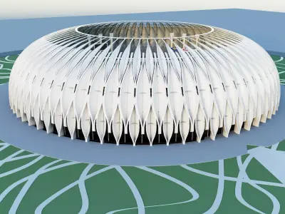 Baseball stadium 07 3D model