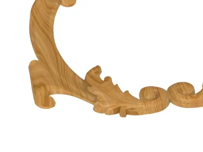 Carved picture frame STL 3D model 84