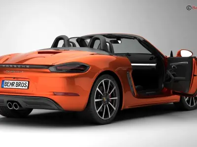 Porsche 718 Boxster S 2017 3D model
