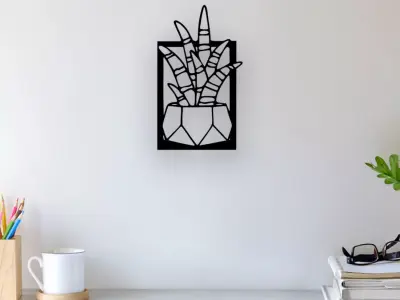 Cactus Wall Art 3D print model order