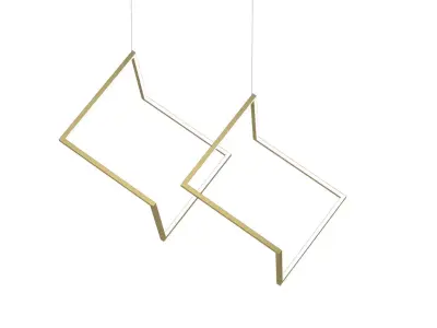 Contemporary Hanging Ceiling Lamp 009 3D model
