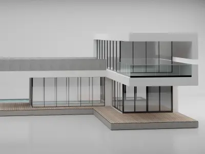 Modern House 3D model 15