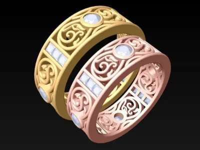 Wedding Rings - N119420 3D print model