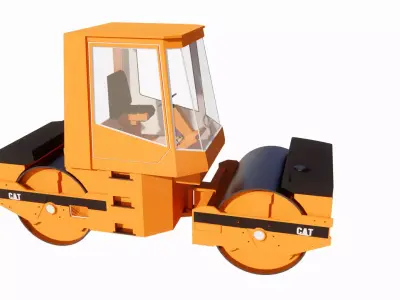 mechanical vibrating roller  3D print model