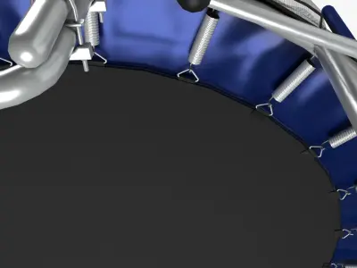 Trampoline Low-poly 3D model