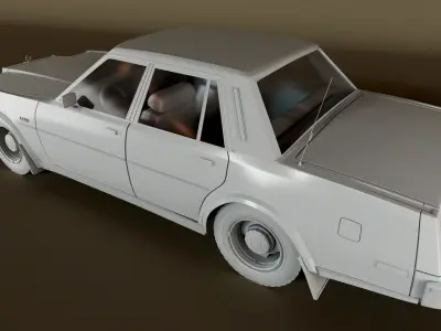 Chrysler LeBaron 1980 - 3D model Low-poly 3D model