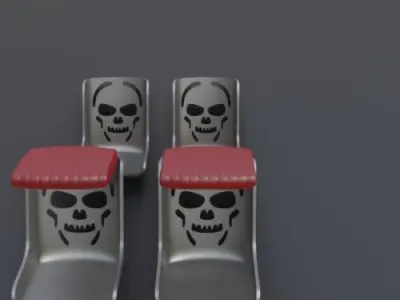 HOT ROD SEAT Skull 23AUG-S12 3D print model