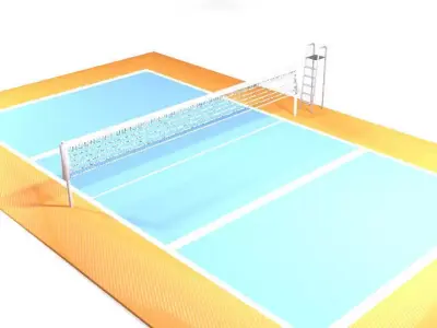 Game Court - Volleyball 3D model
