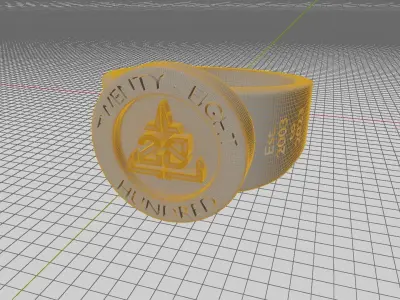 Ring - 28 Hundred Ring - Multiple Sizes 3D print model