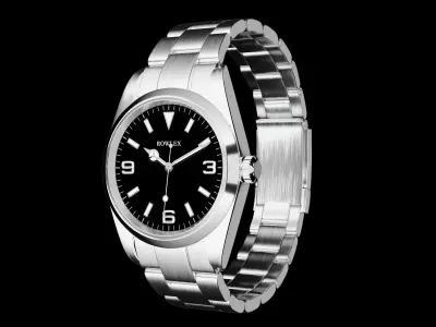 Rowlex - Steel Low-poly 3D model