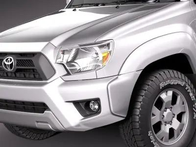 Toyota Tacoma 2012 Crew Cab 3D Model 3D model