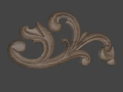 ClassicDecor gold ornament 3D model